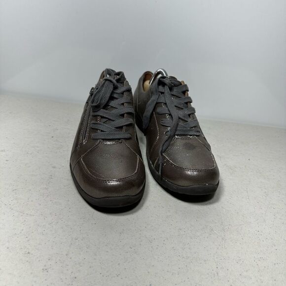 Vionic Abigail Walking comfort Sneakers Shoes WOMENS Size 9 Metallic Pewter - Picture 3 of 7